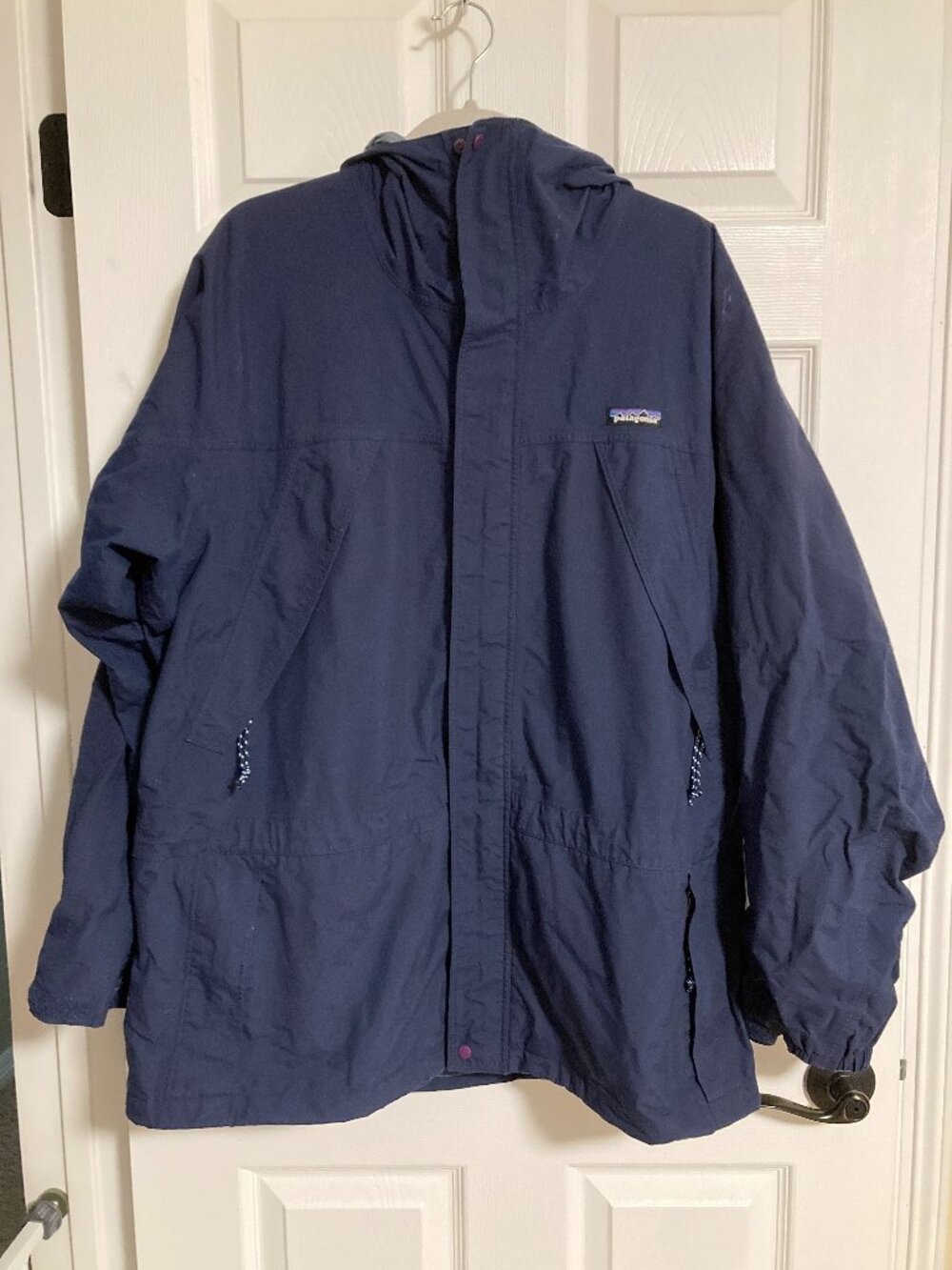 Vintage Patagonia Unisex Storm Jacket Size L Style #83602 Navy Forest Green